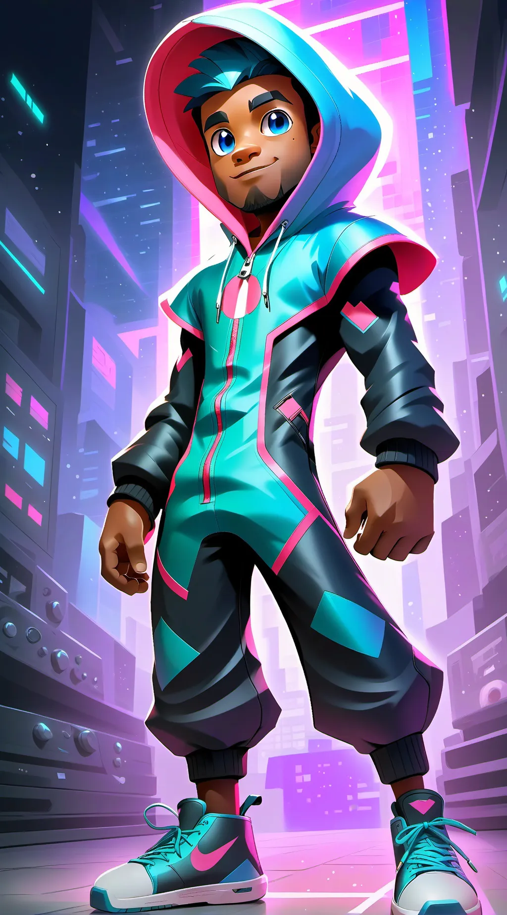 ai character: nova pro youtuber background