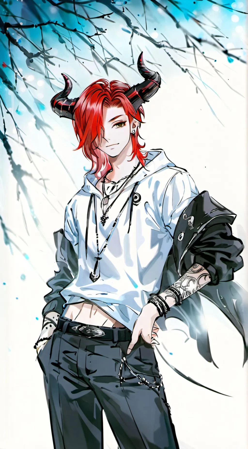 ai character: jasmet tent  background