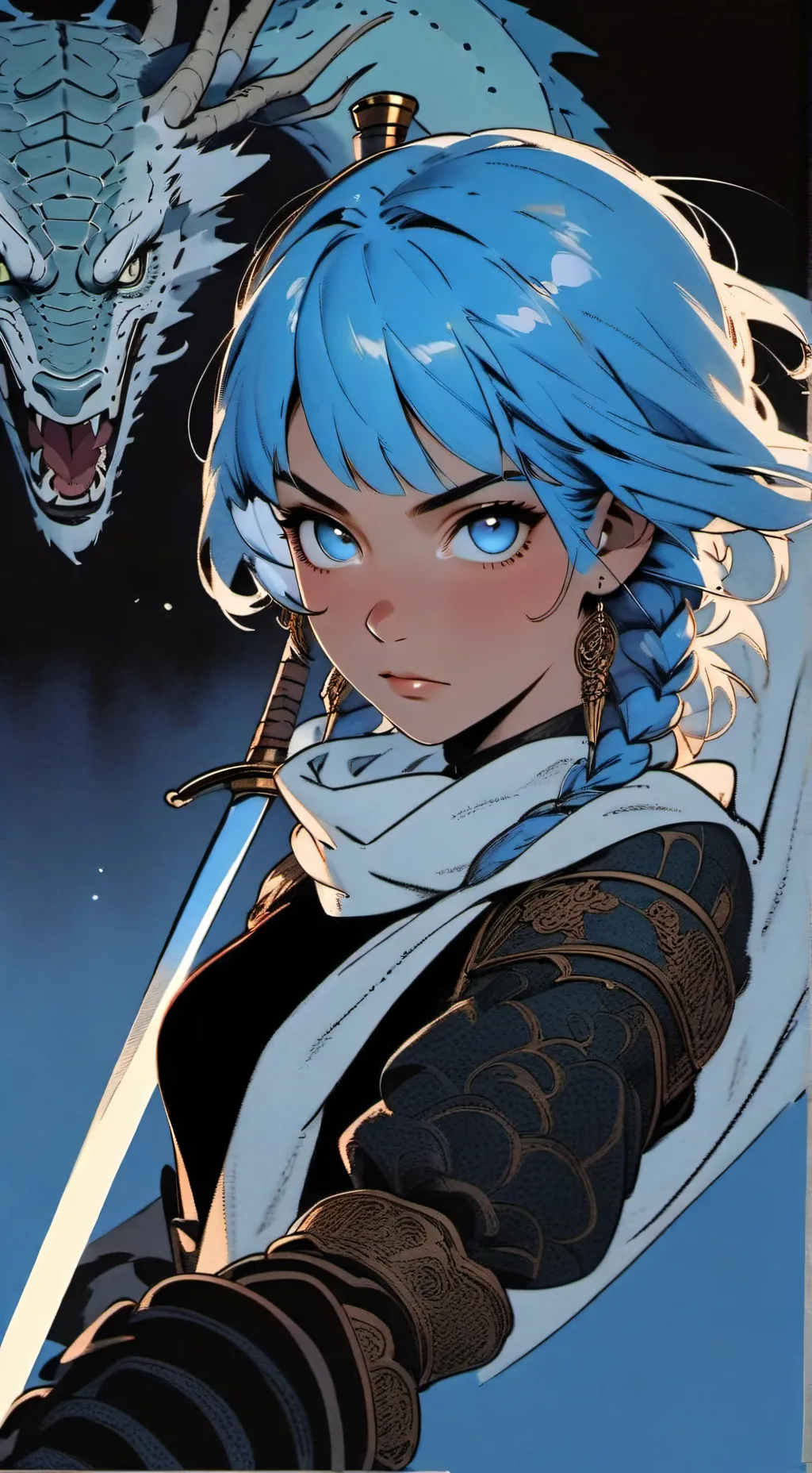 ai character: girl background