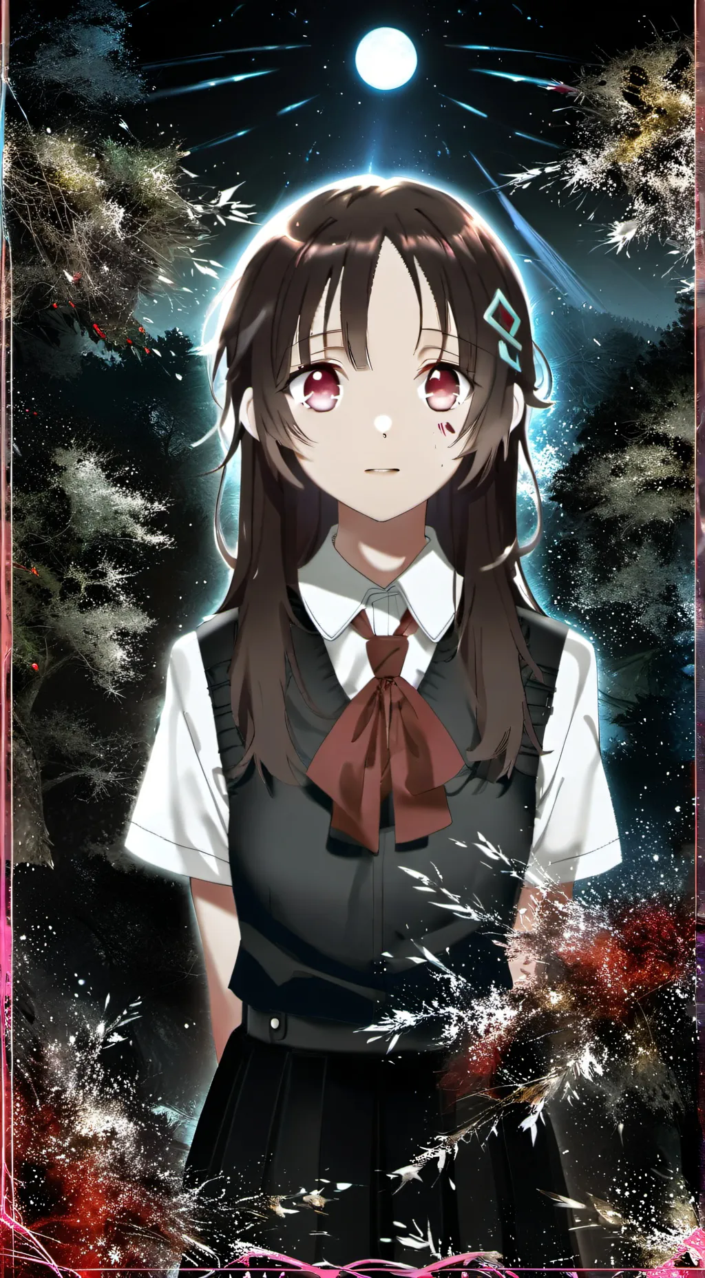 ai character: MHAxAOT Burns Meme background