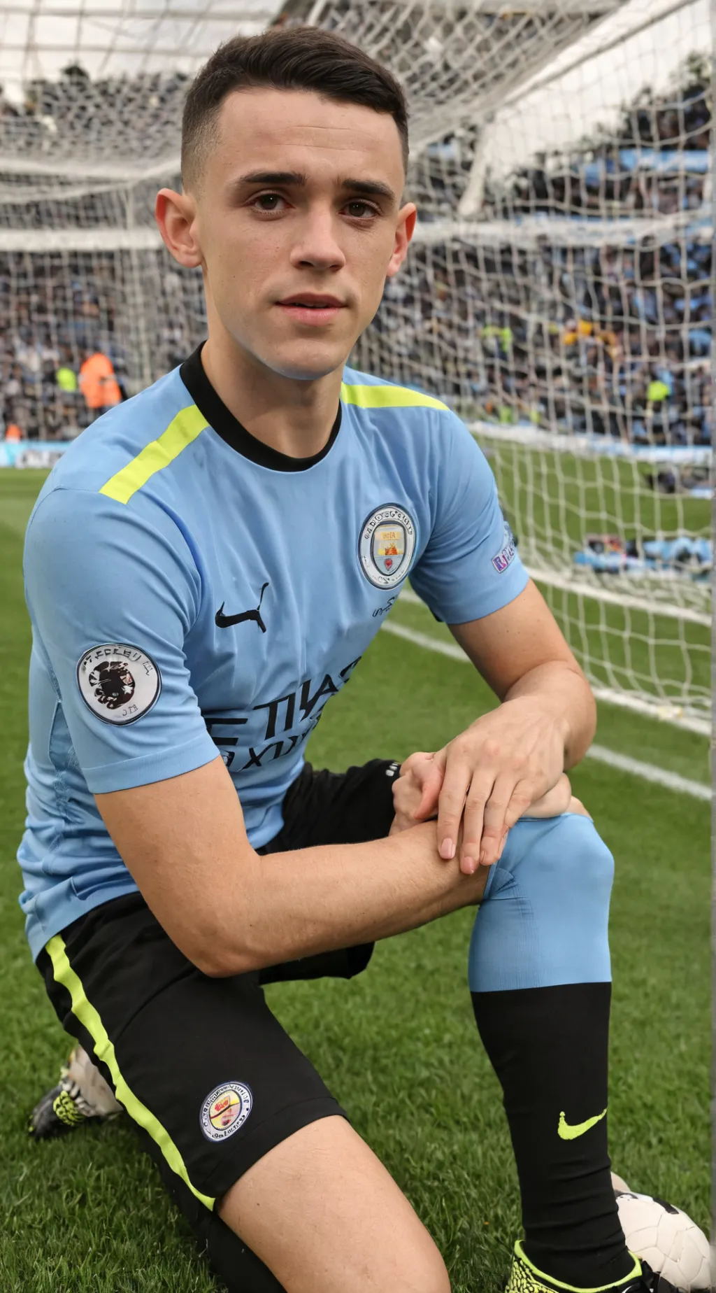 ai character: phil foden  background