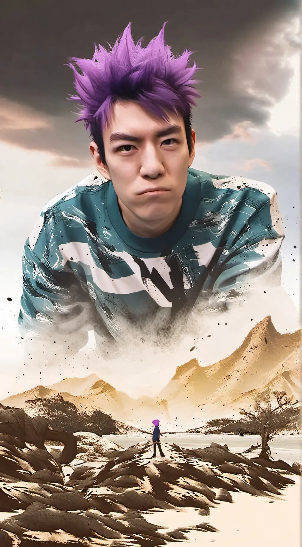 ai character: Thanos squid game background
