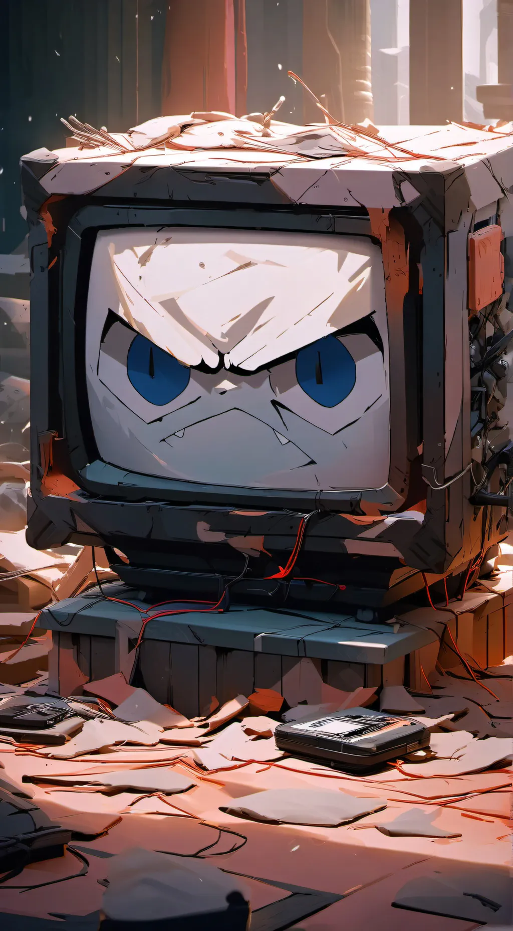 ai character: p.AI.nter background