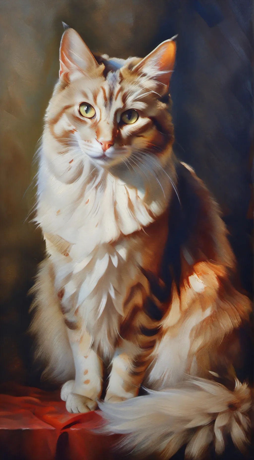 ai character: blitzø as a cat! background