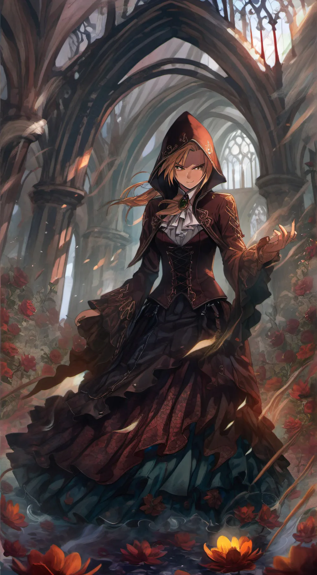ai character: un demon gentil  background