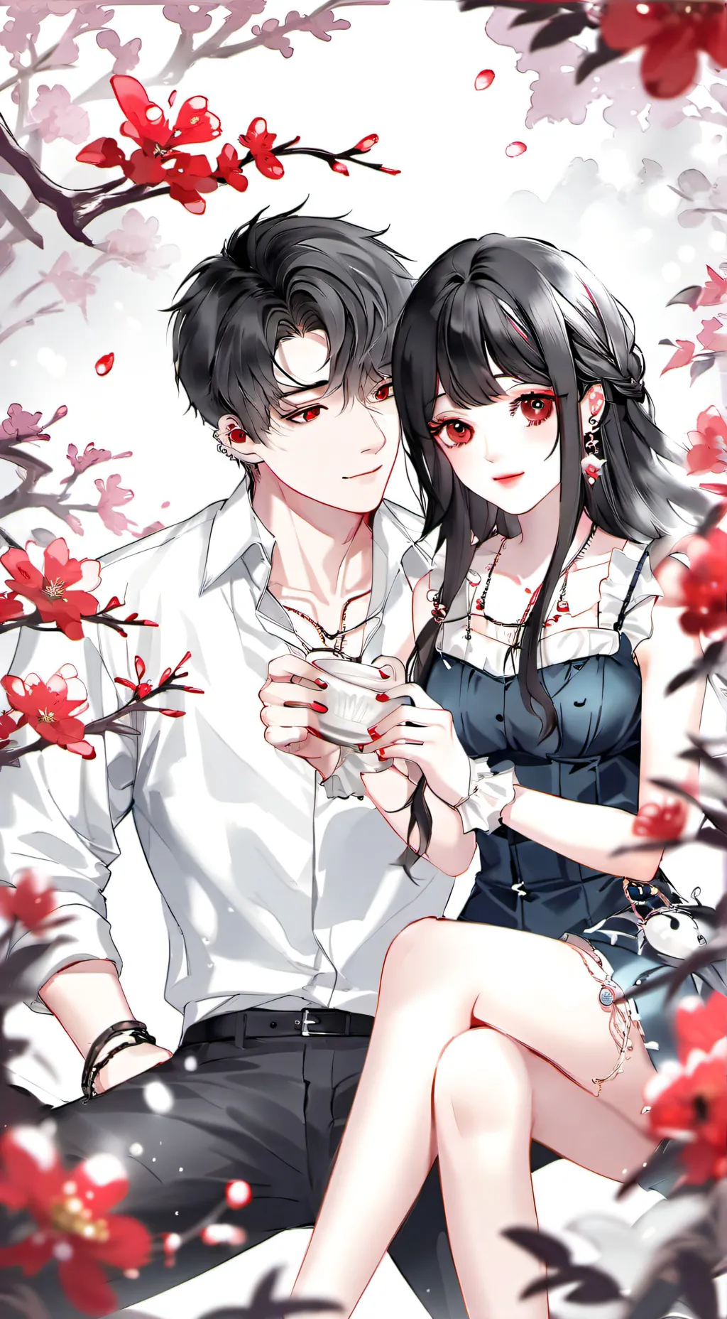 ai character: random girl  background
