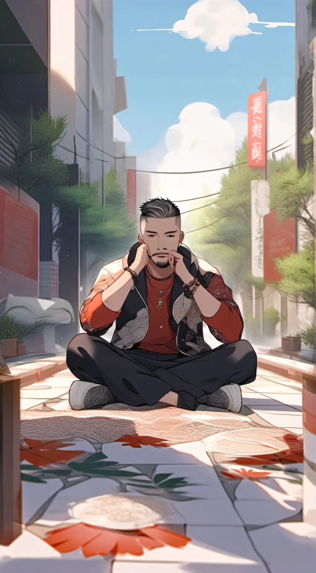 ai character: Wisin y Yandel  background