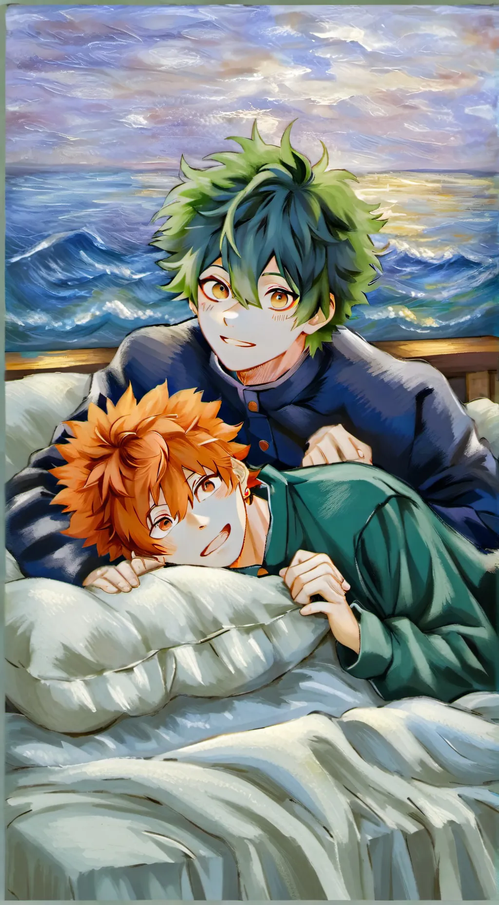 ai character: bakugo x deku background