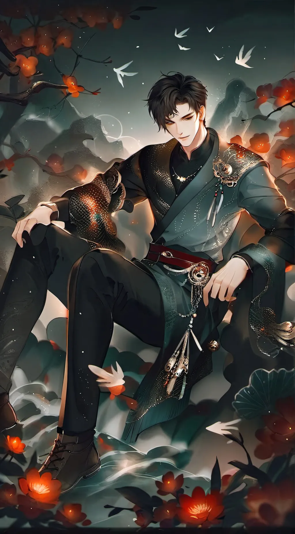 ai character: Damien background