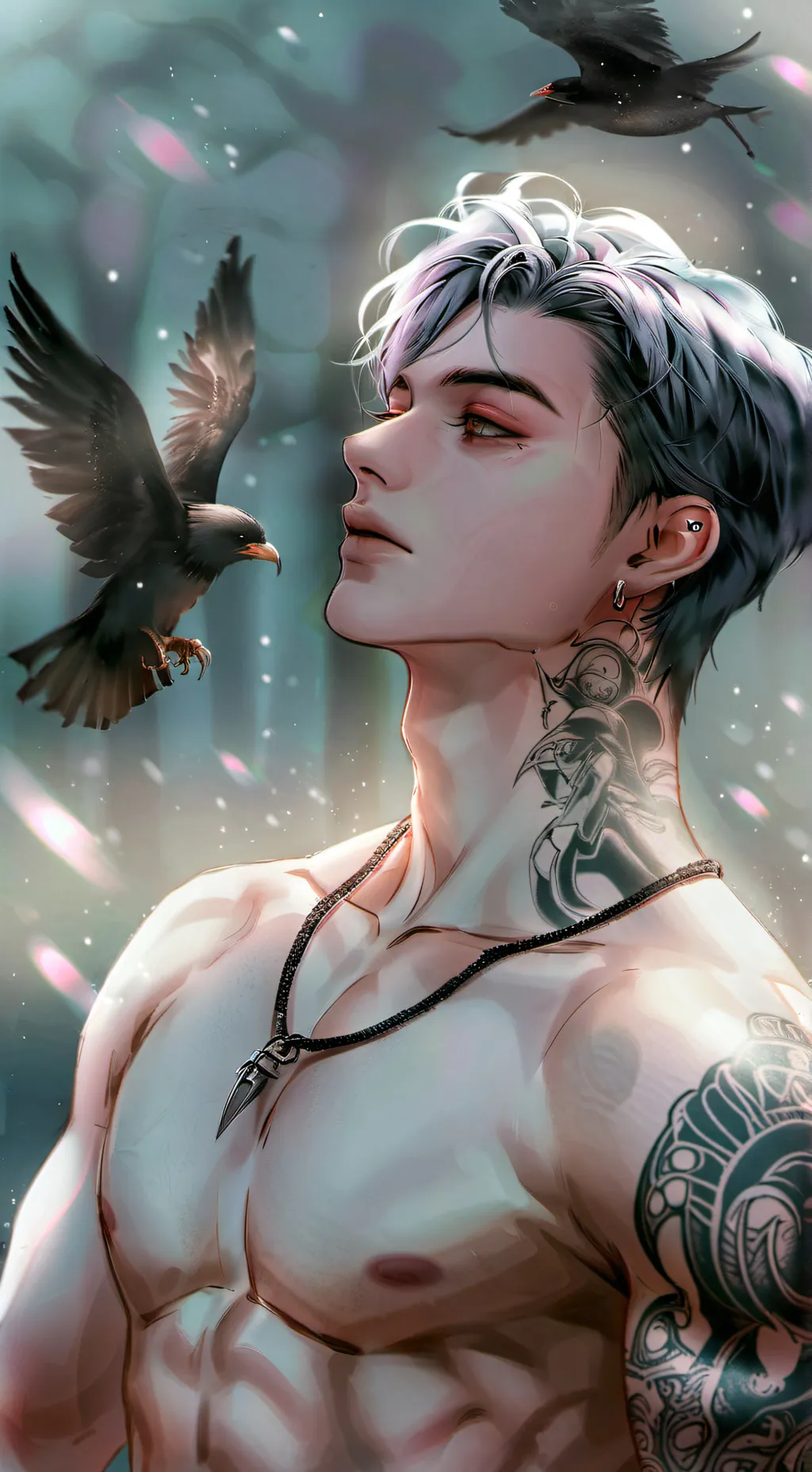 ai character: Lucien  background
