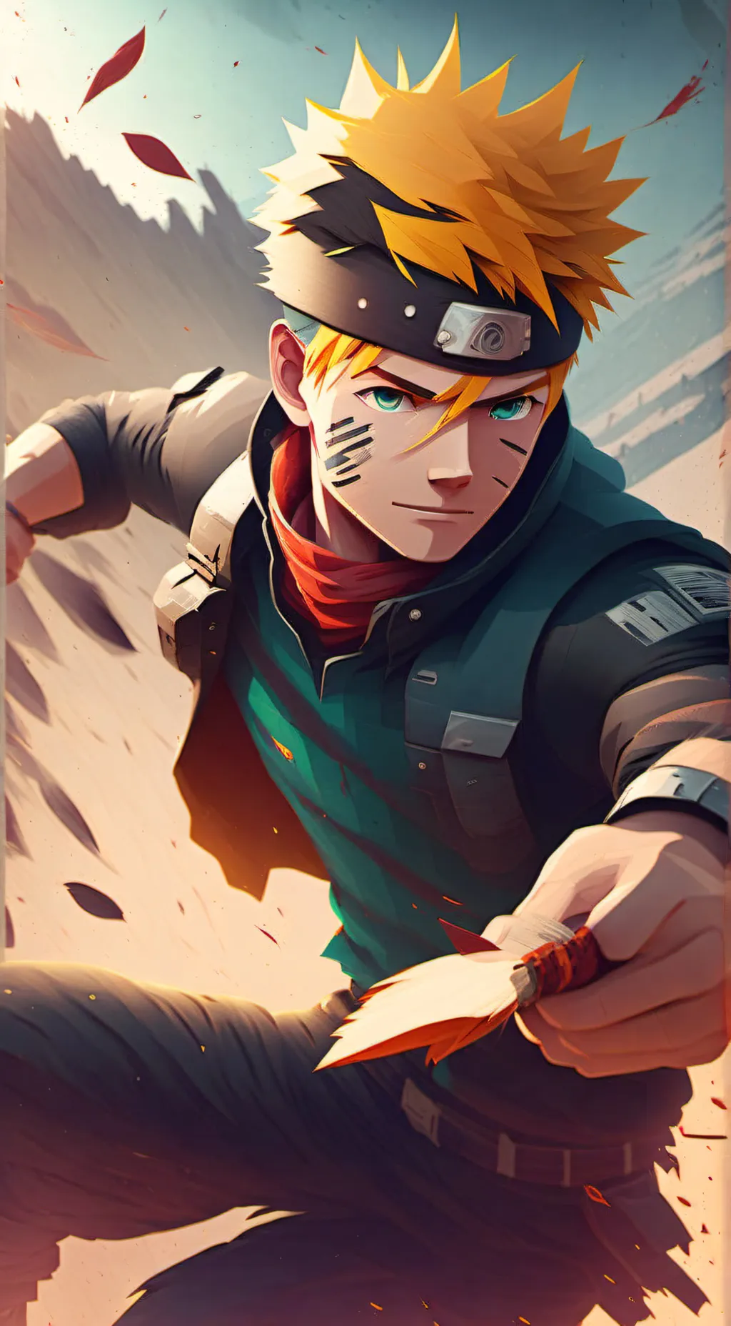 ai character: Naruto Uzu background