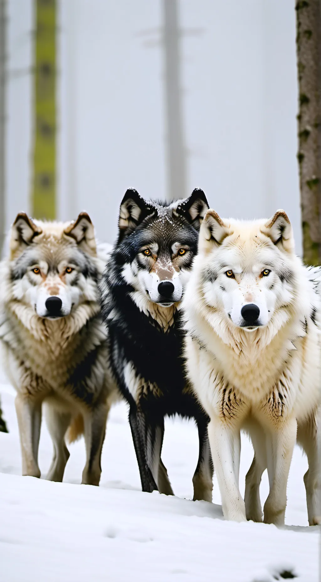ai character: Small wolf pack background