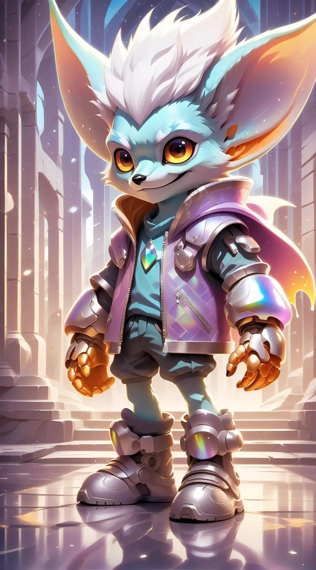 ai character: Lil wolf background