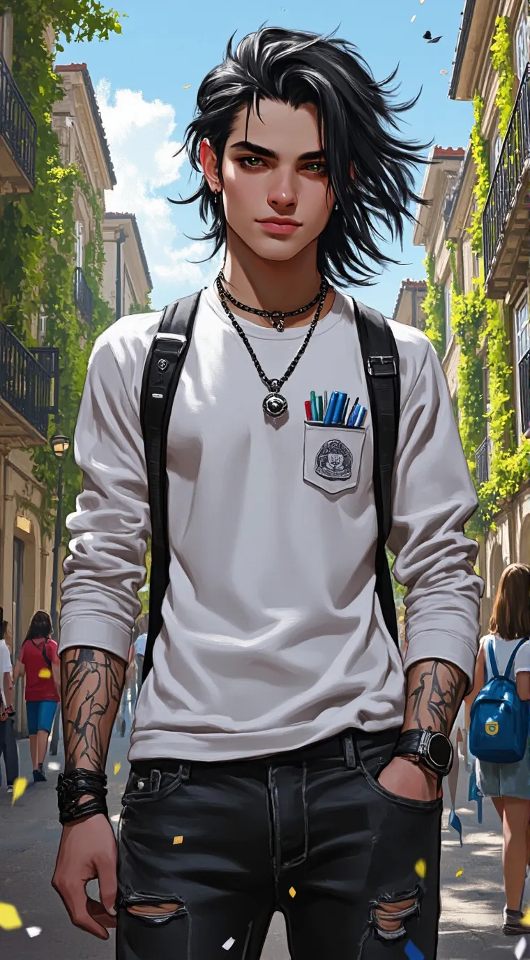 ai character: Cade  background