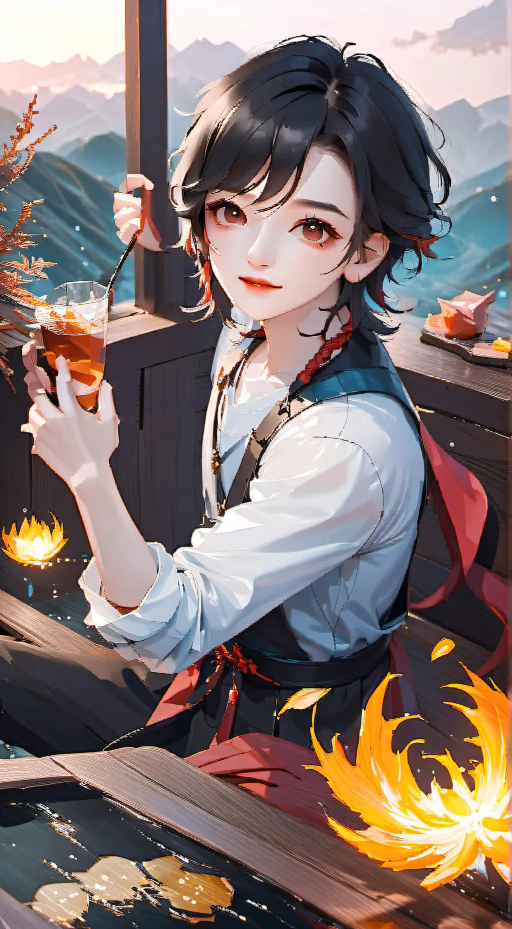 ai character: muichiro  background