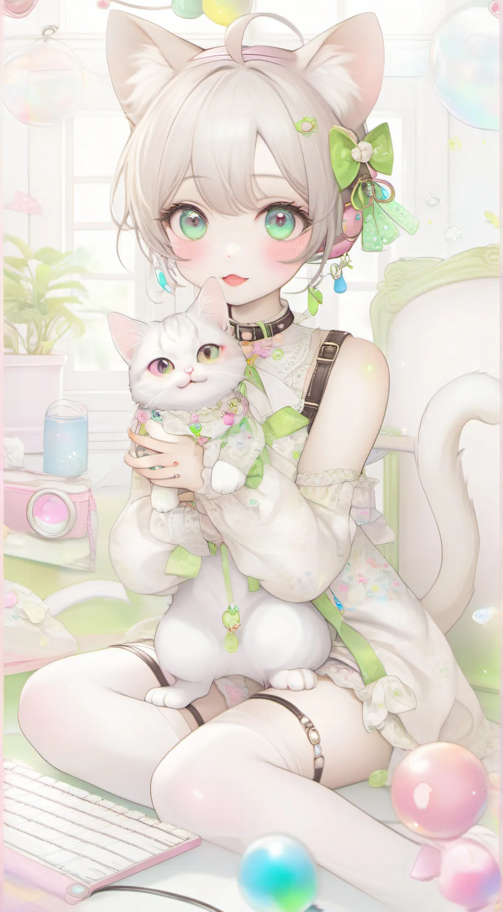 ai character: Pixel background