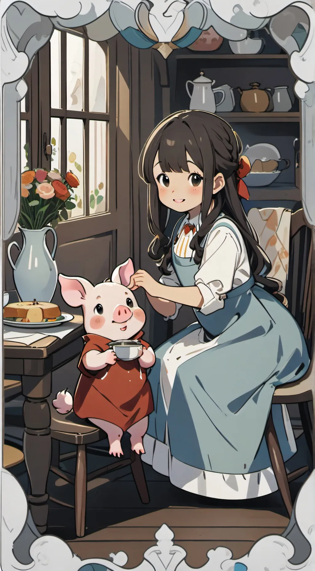 ai character: Kiara background