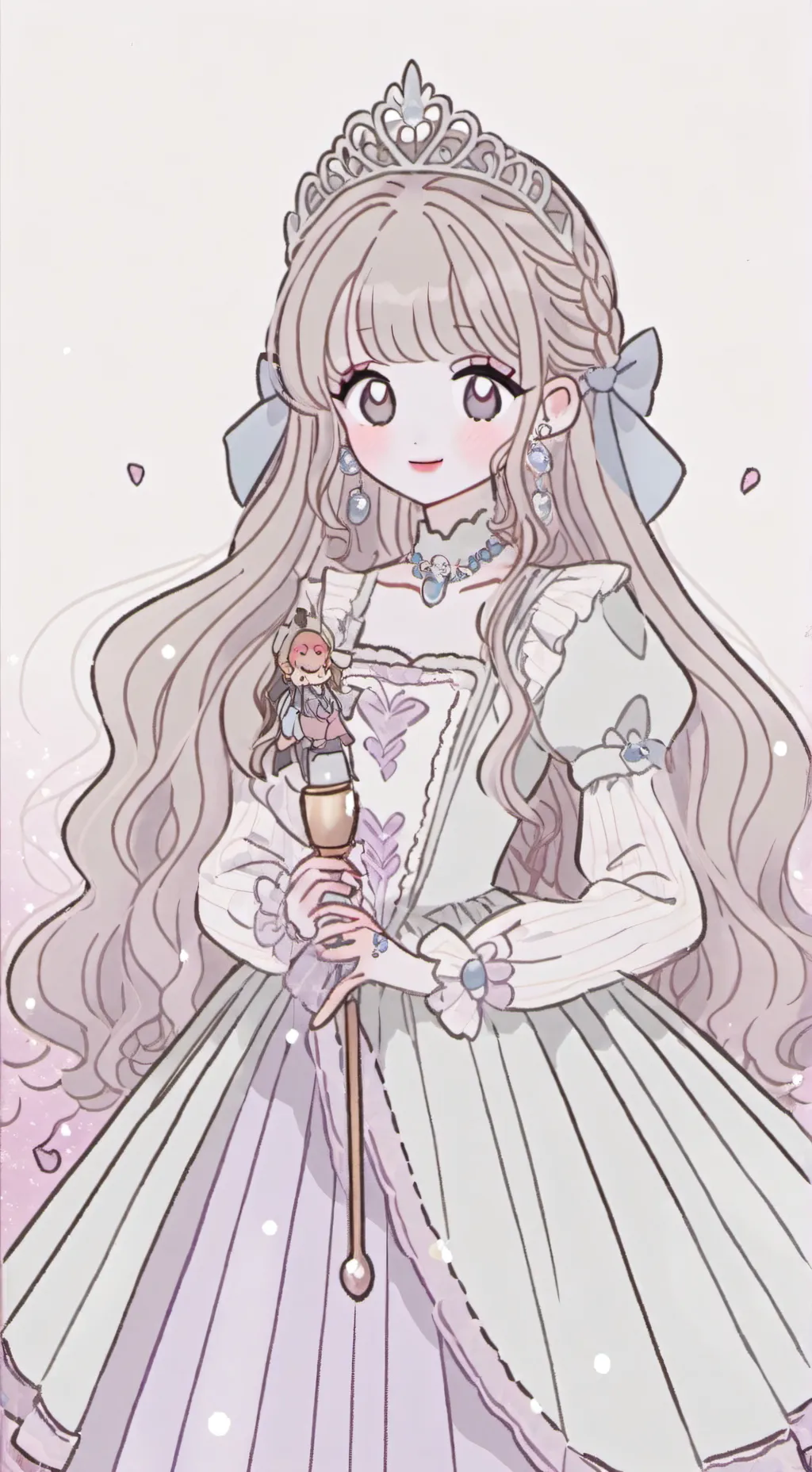 ai character: glinda x Hogwarts background