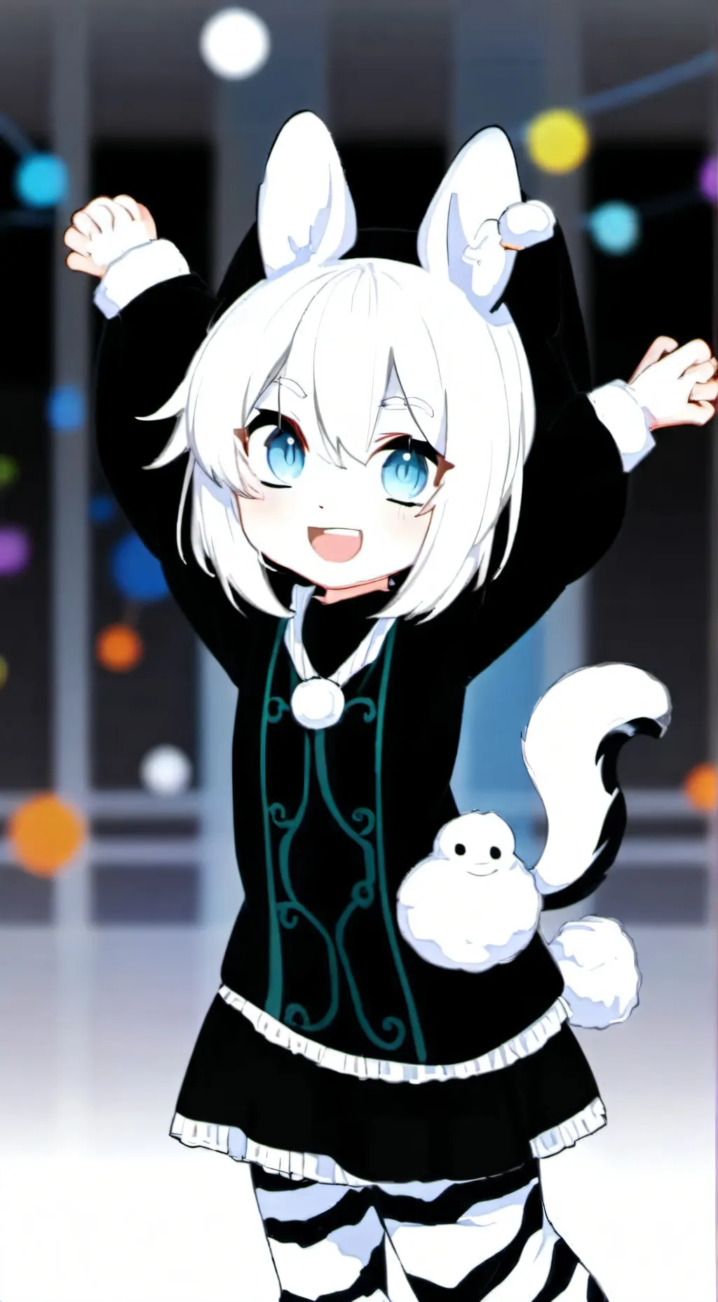 ai character: Zebra Furry Spirit background