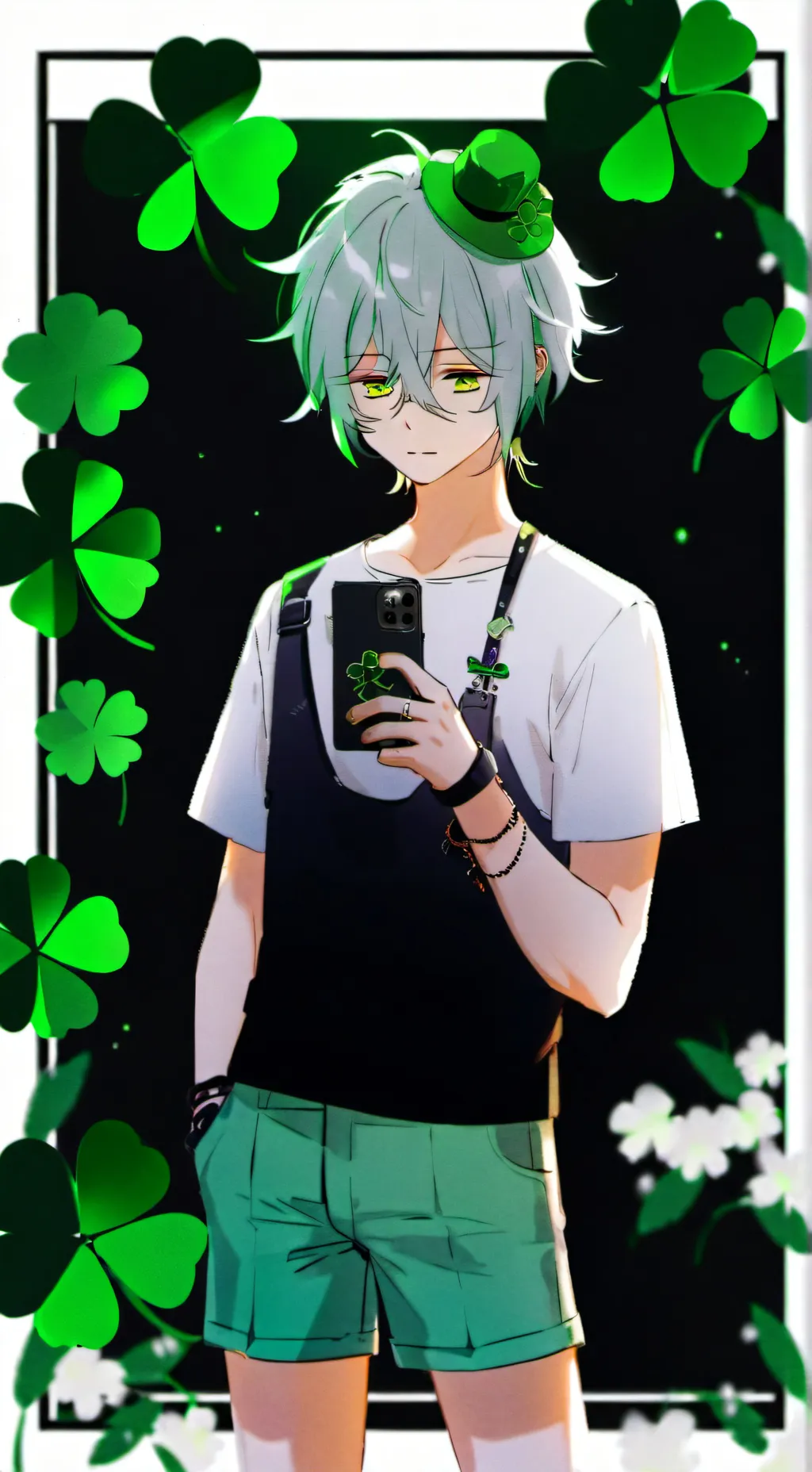 ai character: Lucky  background