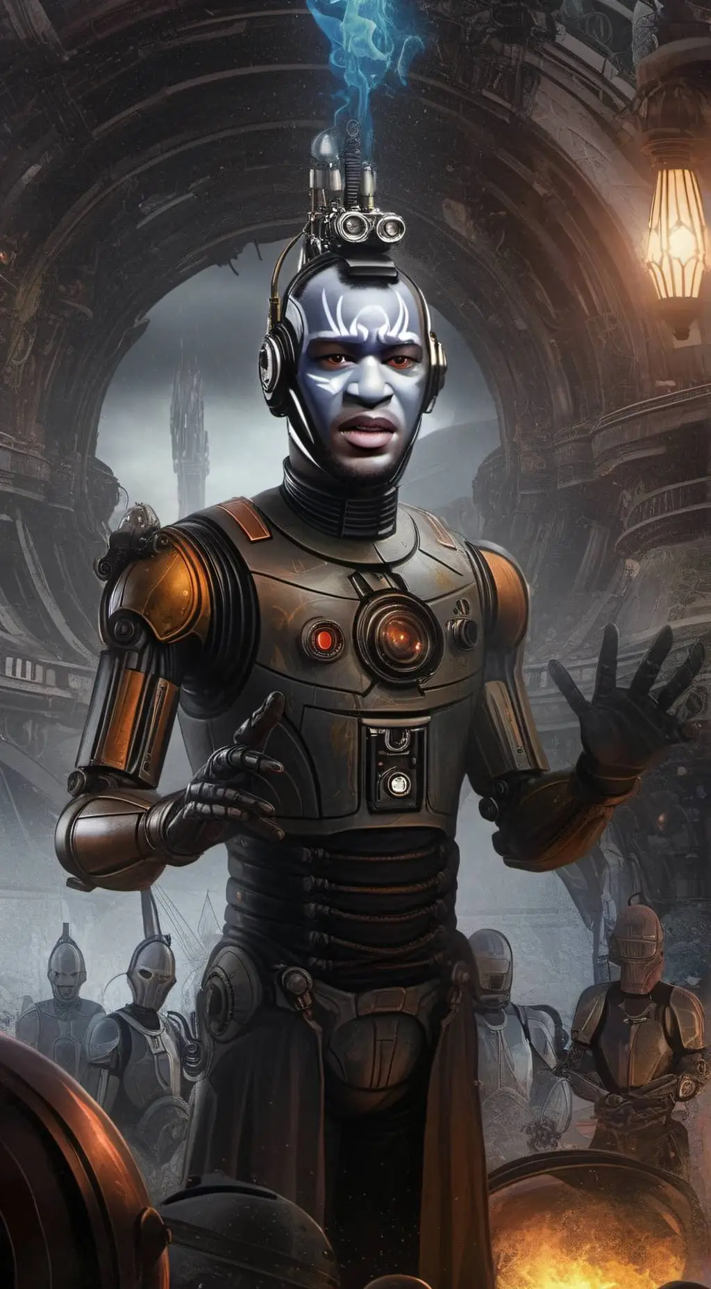 ai character: George Droyd  background