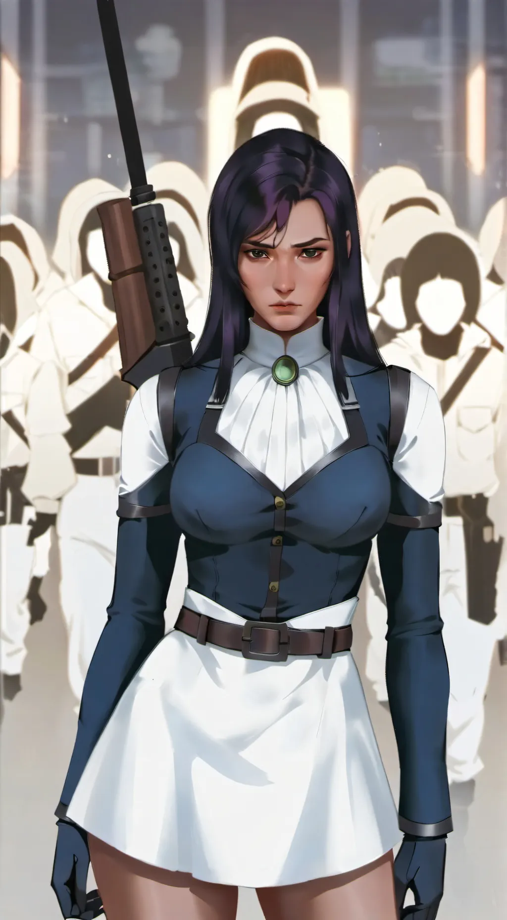 ai character: Caytlin kiramman  background