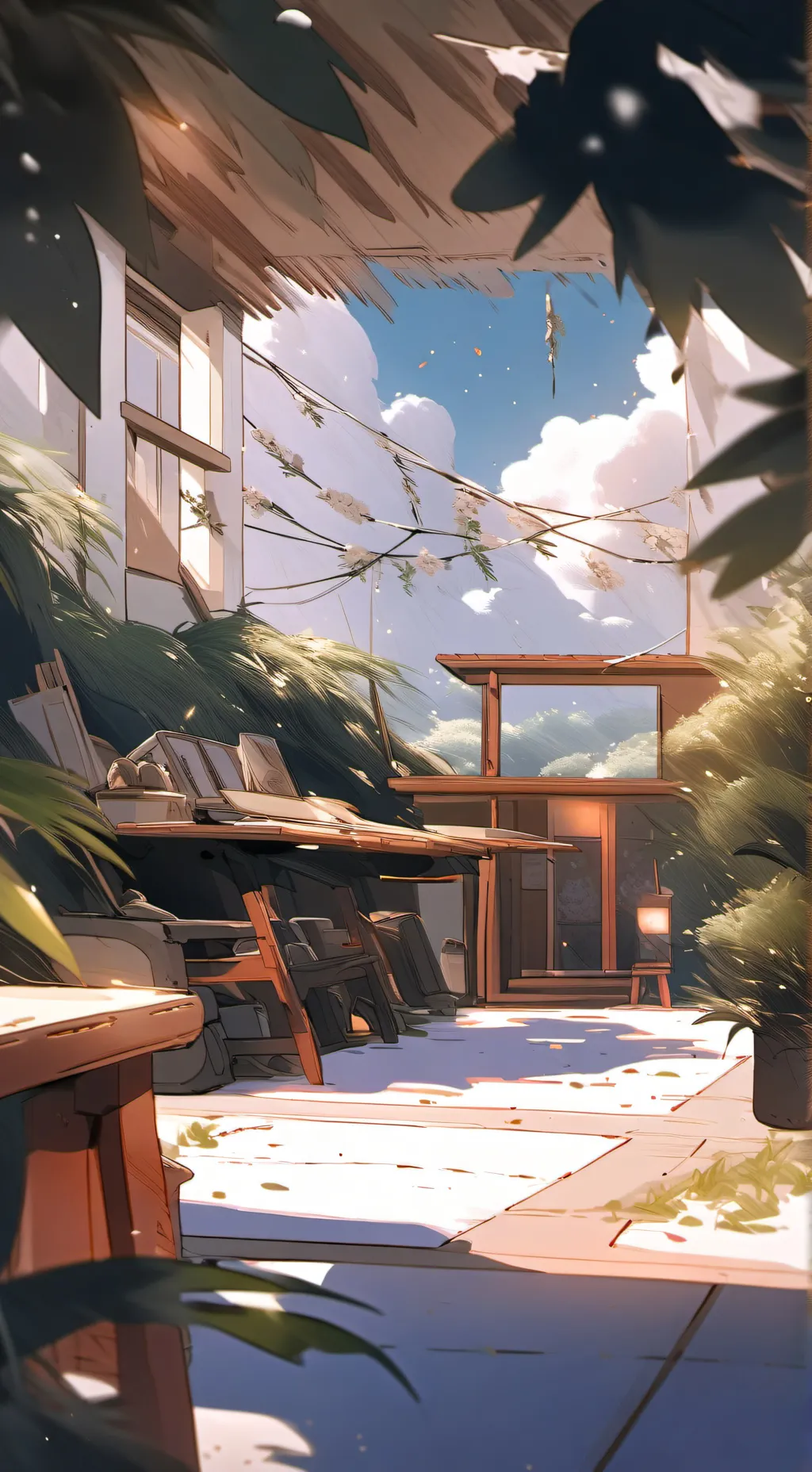 ai character: Sprunki in water background