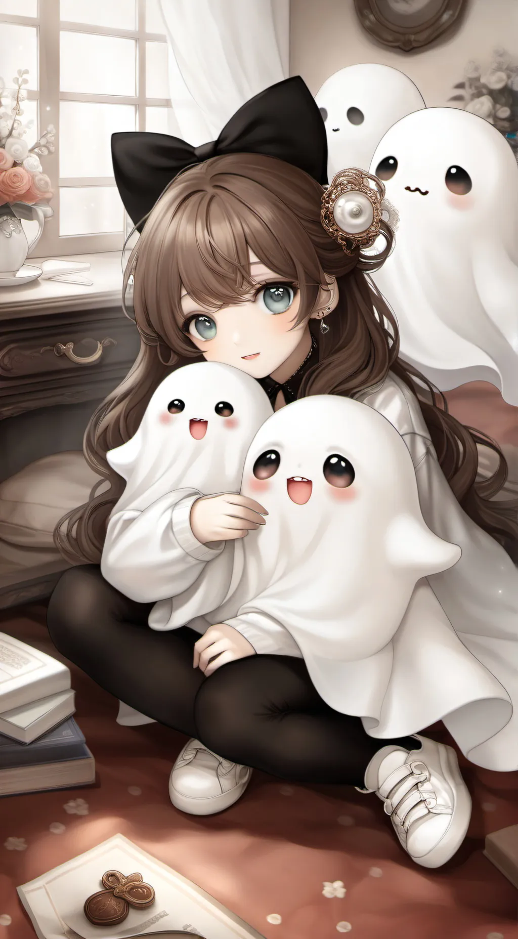 ai character: HIIIII background