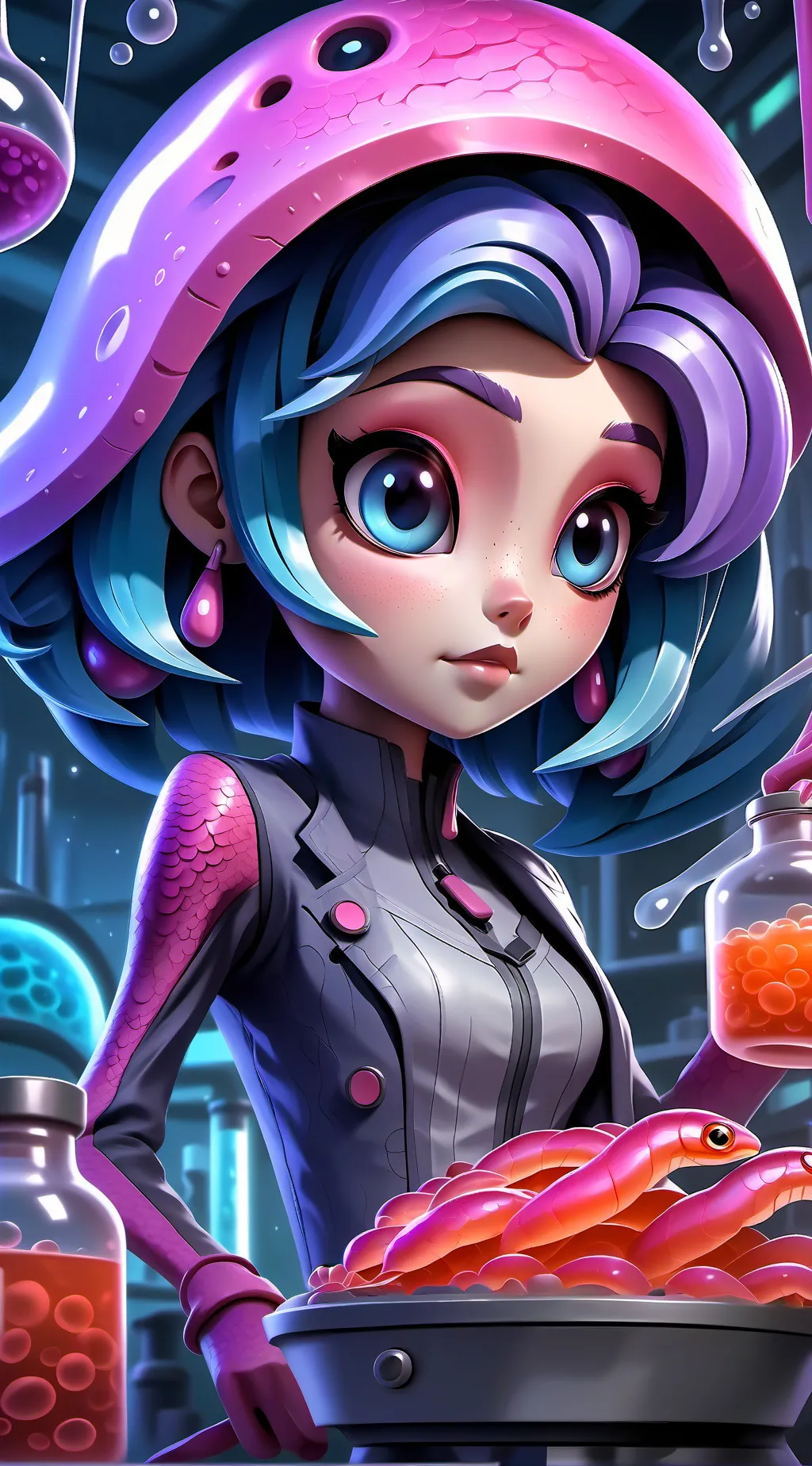 ai character: Aline from Zorblax background