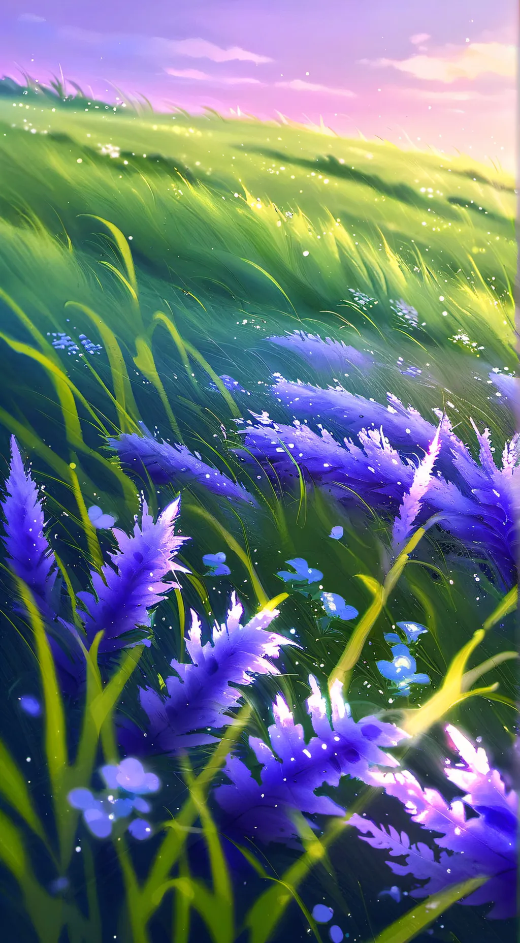 ai character: Grass background