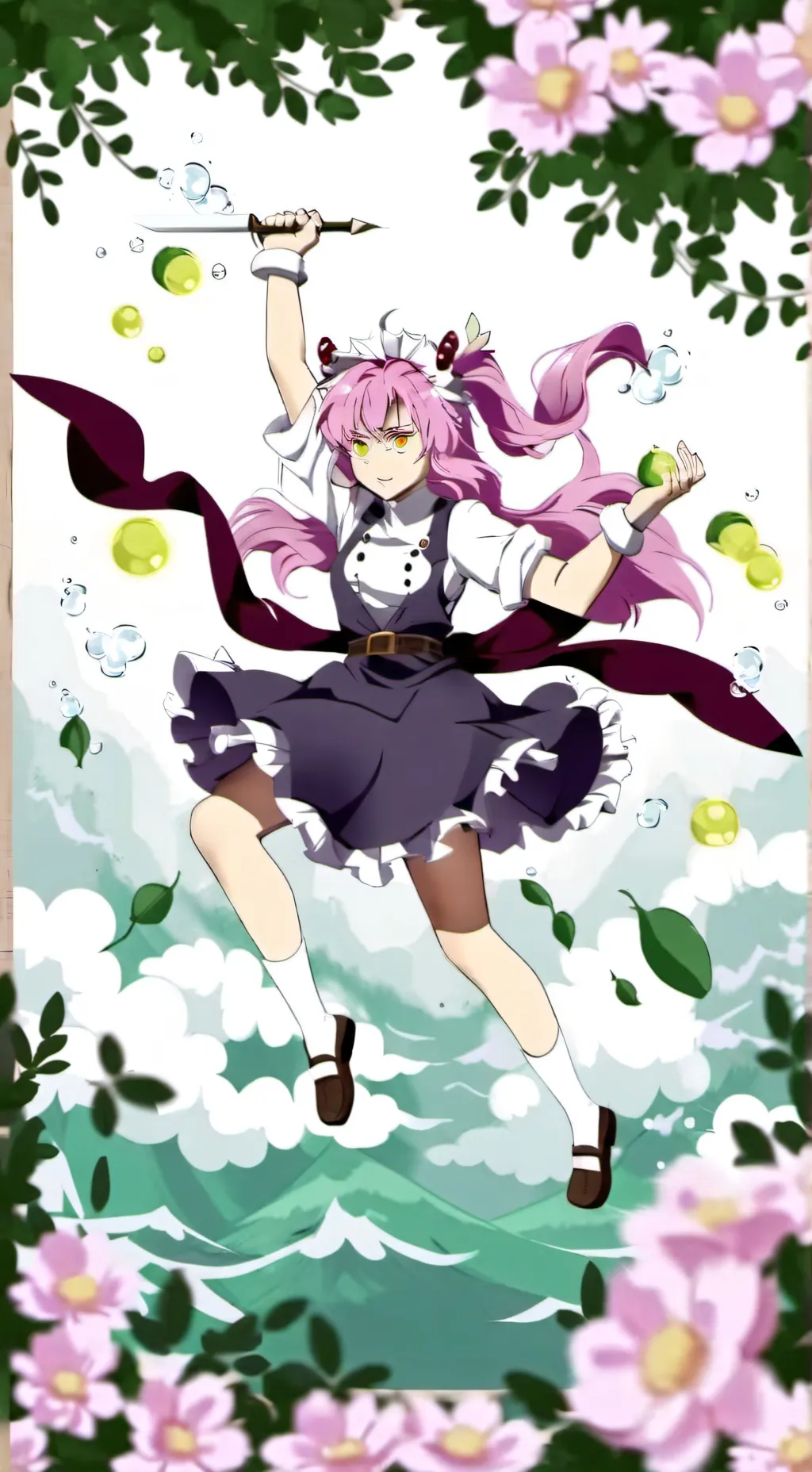 ai character: Mitsuri Squid Game background