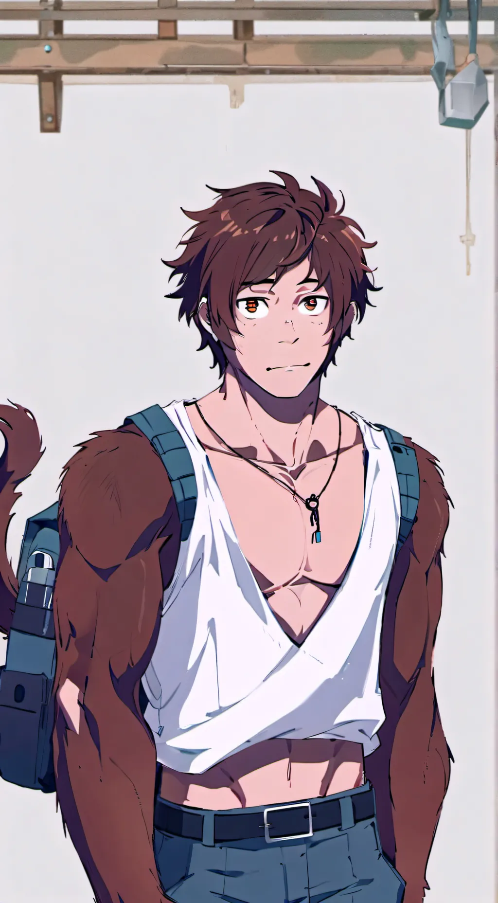 ai character: Rusty the Orangutang Spirit background