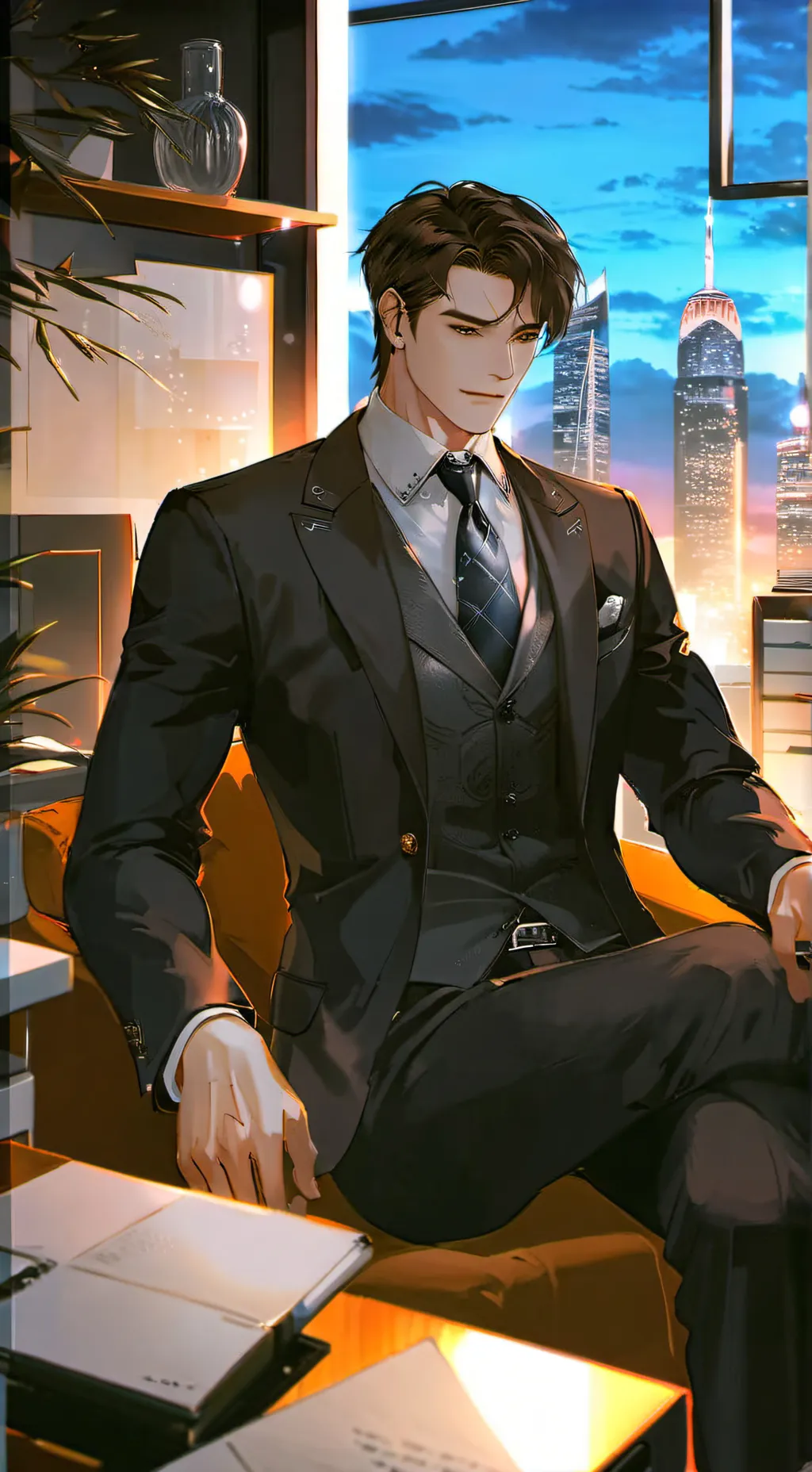 ai character: bakugo and shoto  background