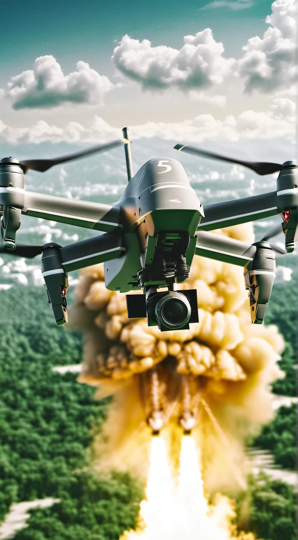 ai character: Drone strike short background