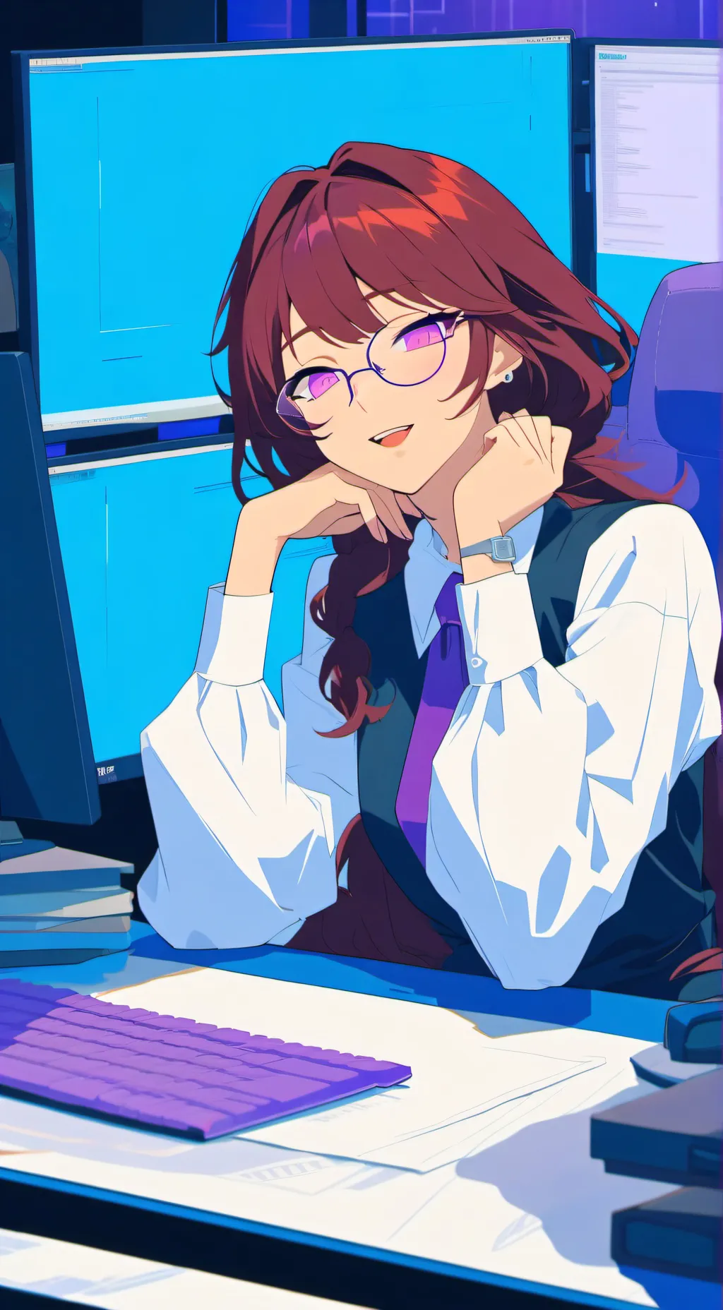 ai character: Rei background