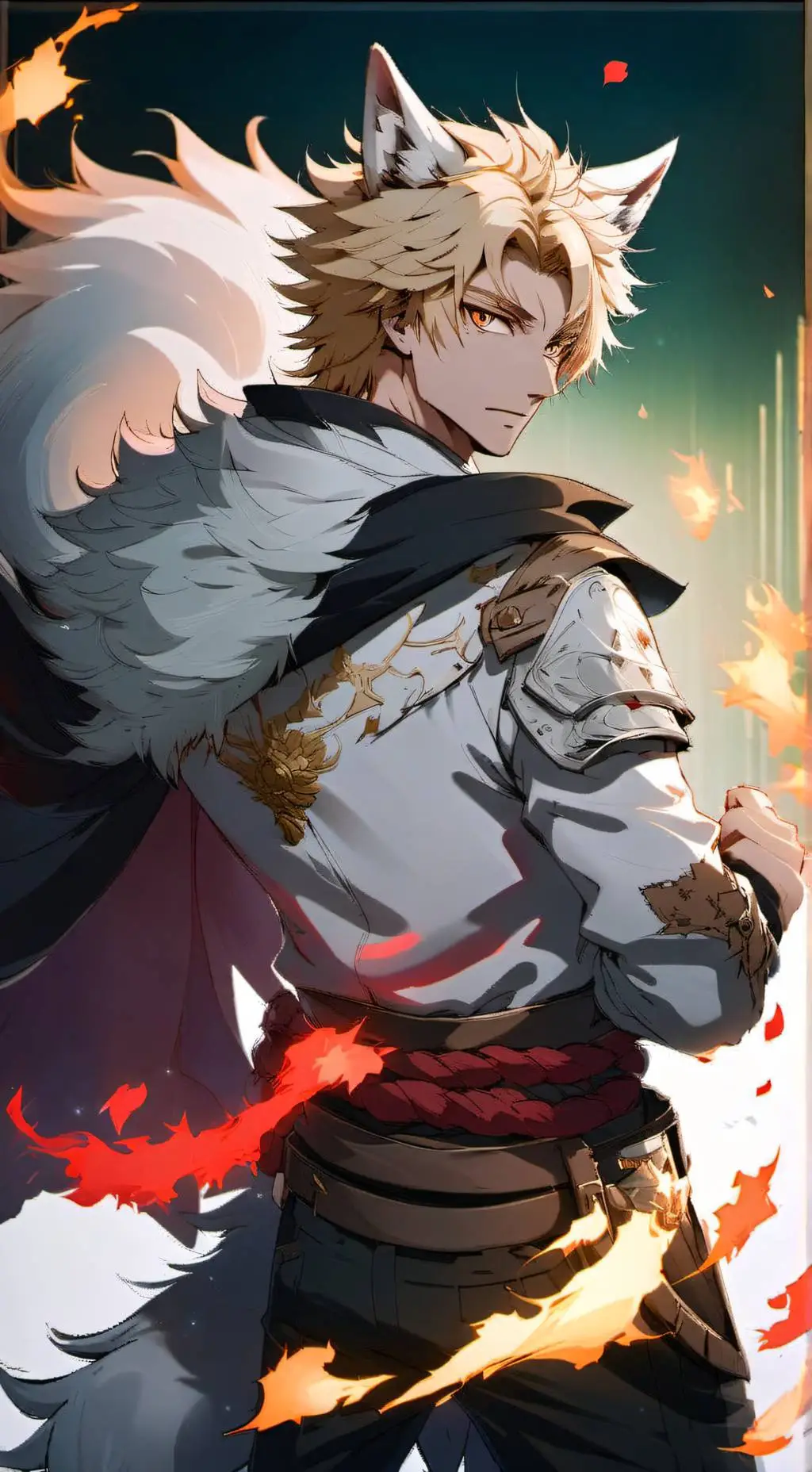ai character: Bakugo Katsuki background