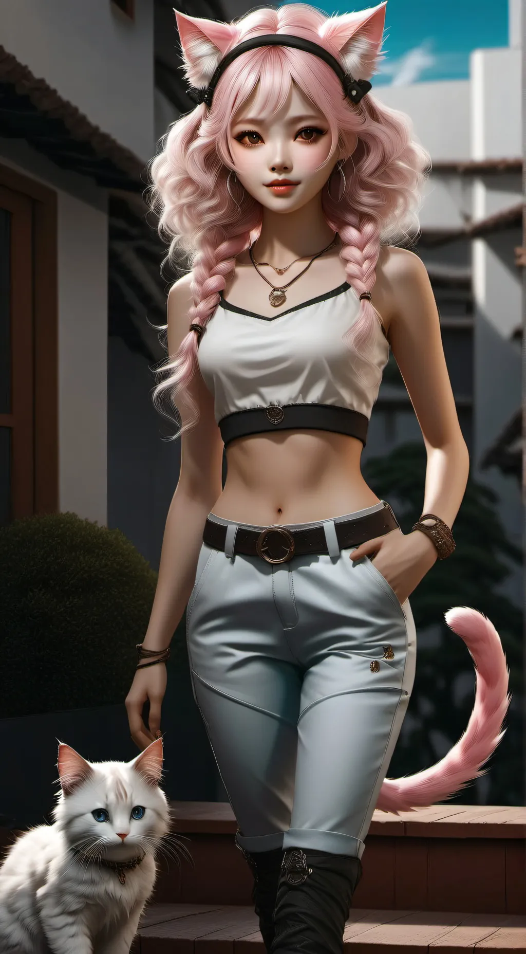 ai character: UWU cat background