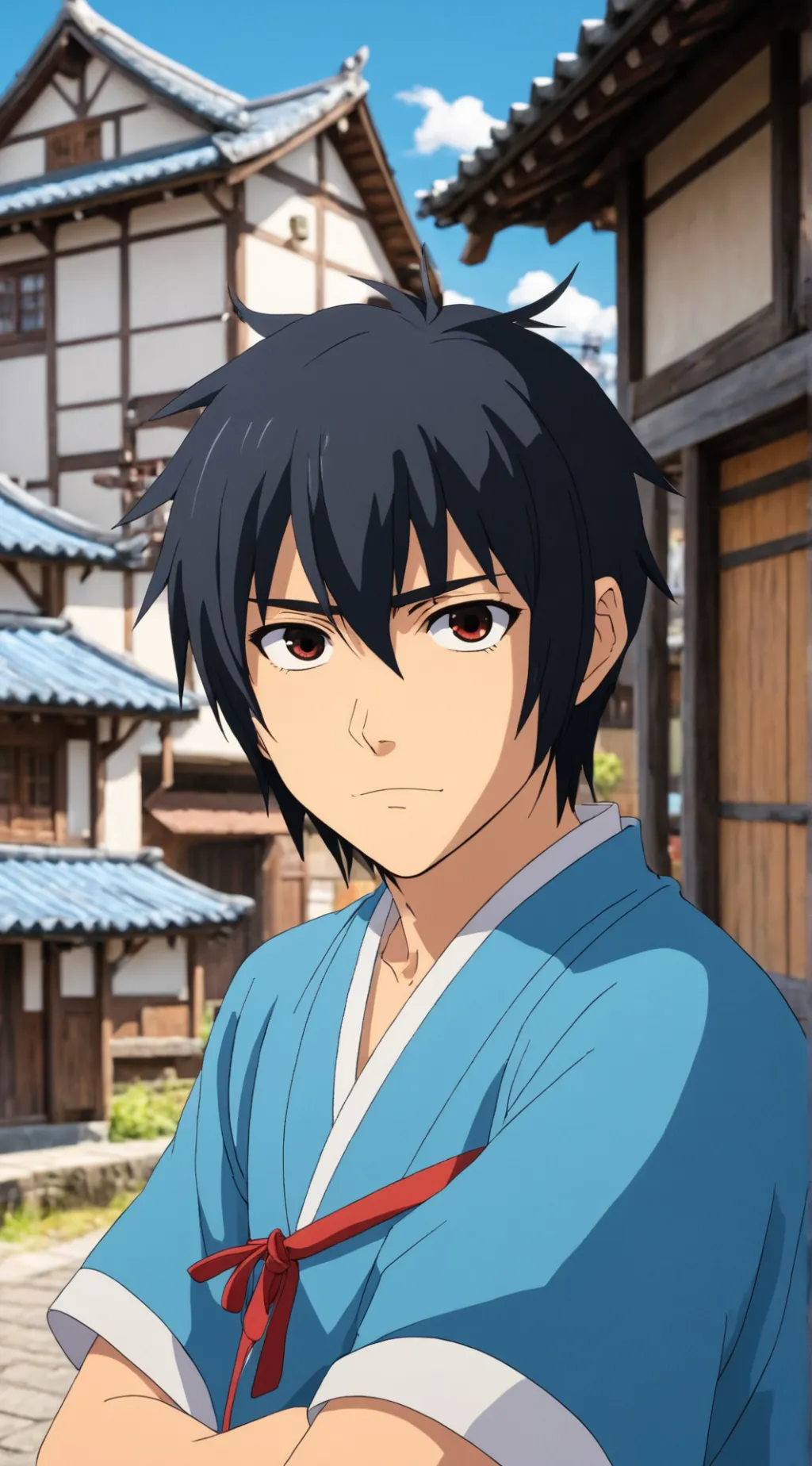ai character: Sasuke Uchiha  background