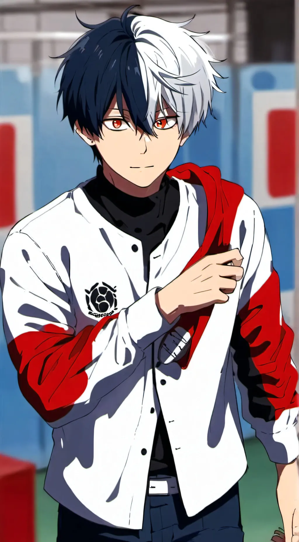 ai character: shoto todoroki background