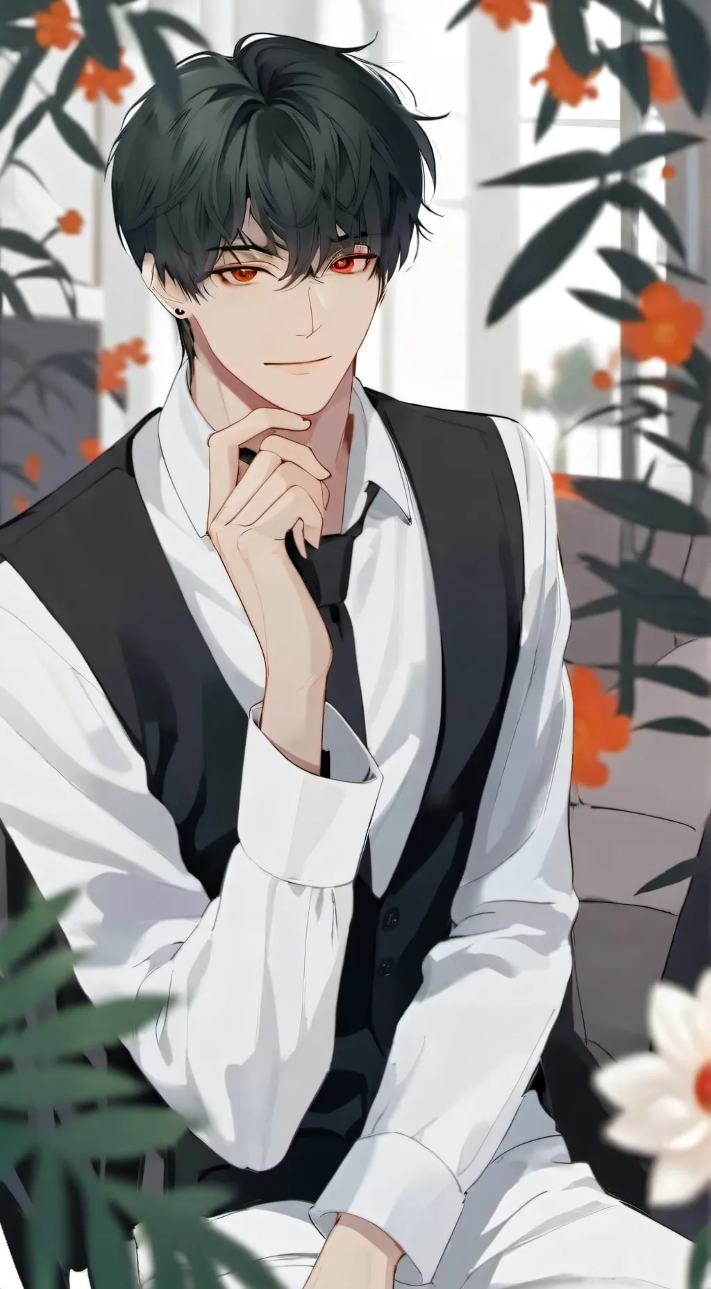ai character: JUSTIN background
