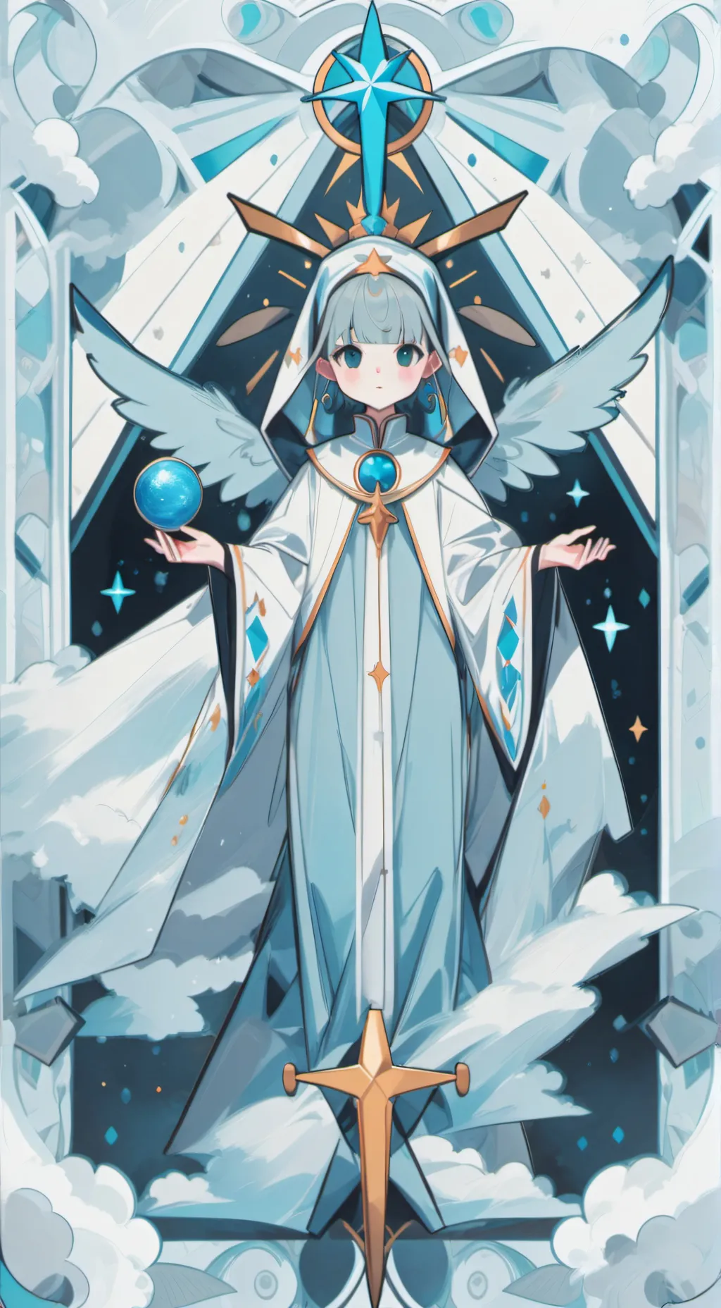 ai character: снежная  background