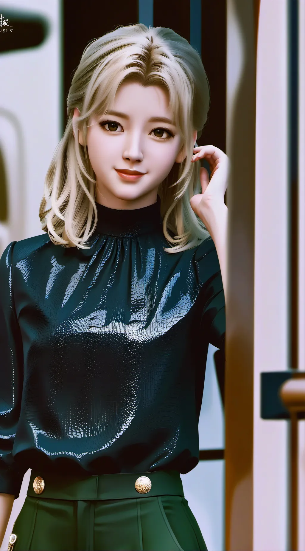 ai character: THEA BOOYSEN background