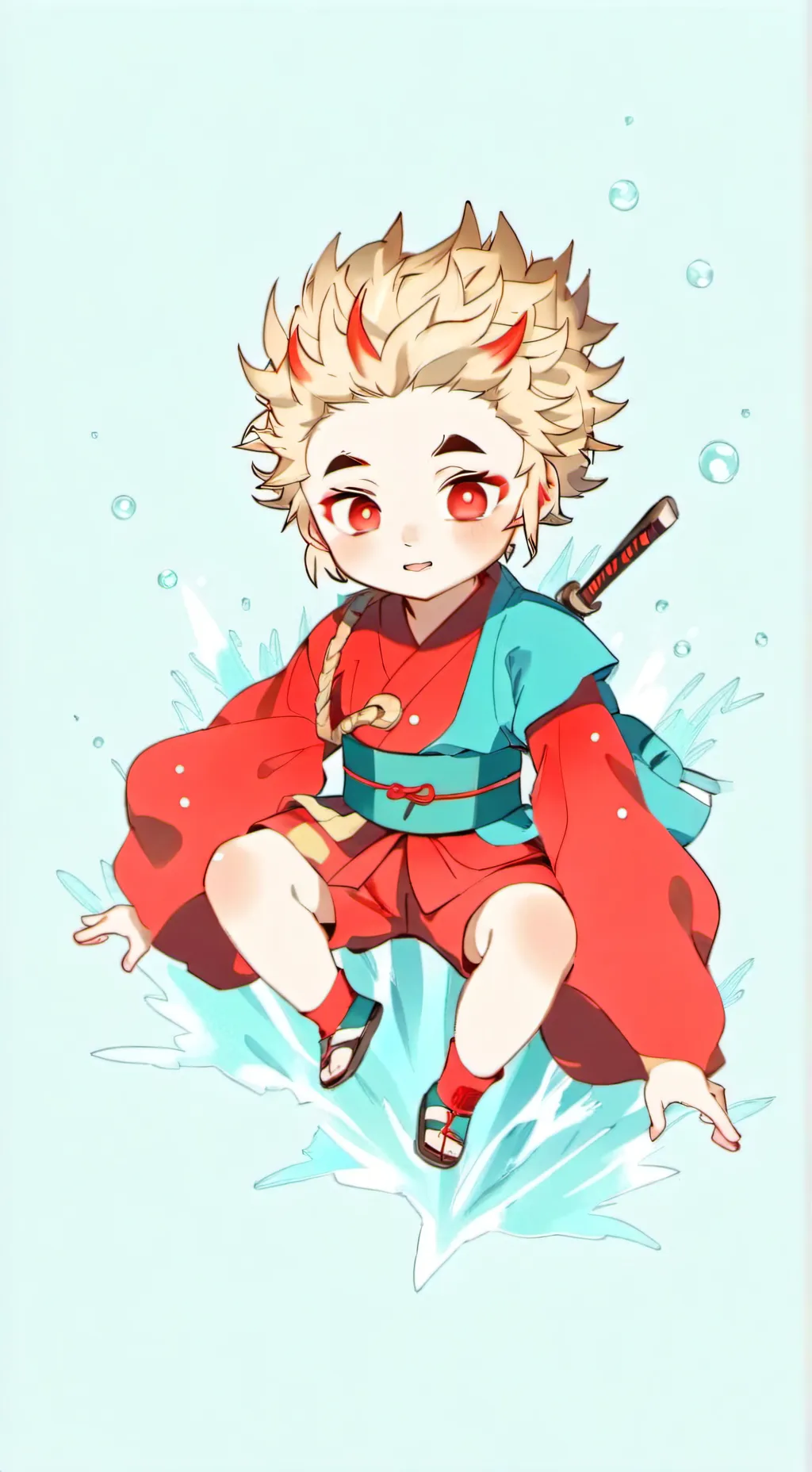 ai character: Baby Rengoku background