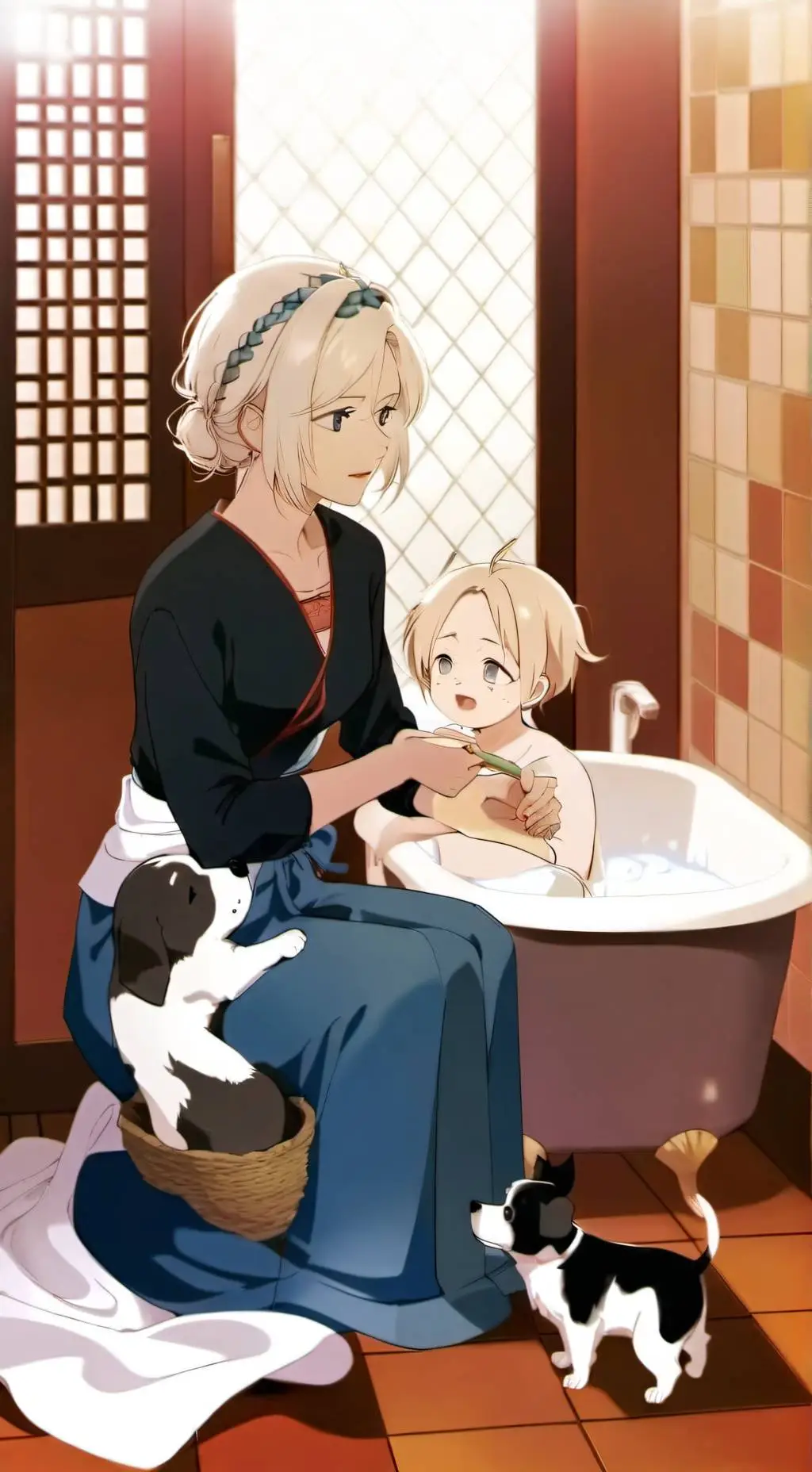 ai character: family..  background