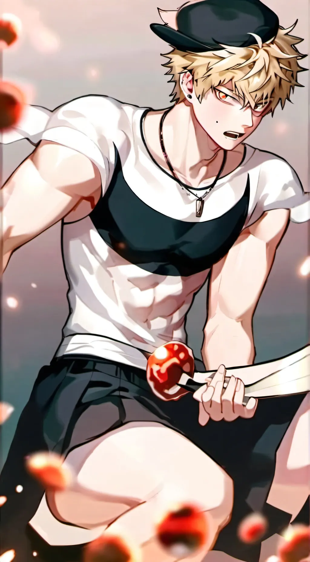 ai character: MHA😀, (strong y\N) background