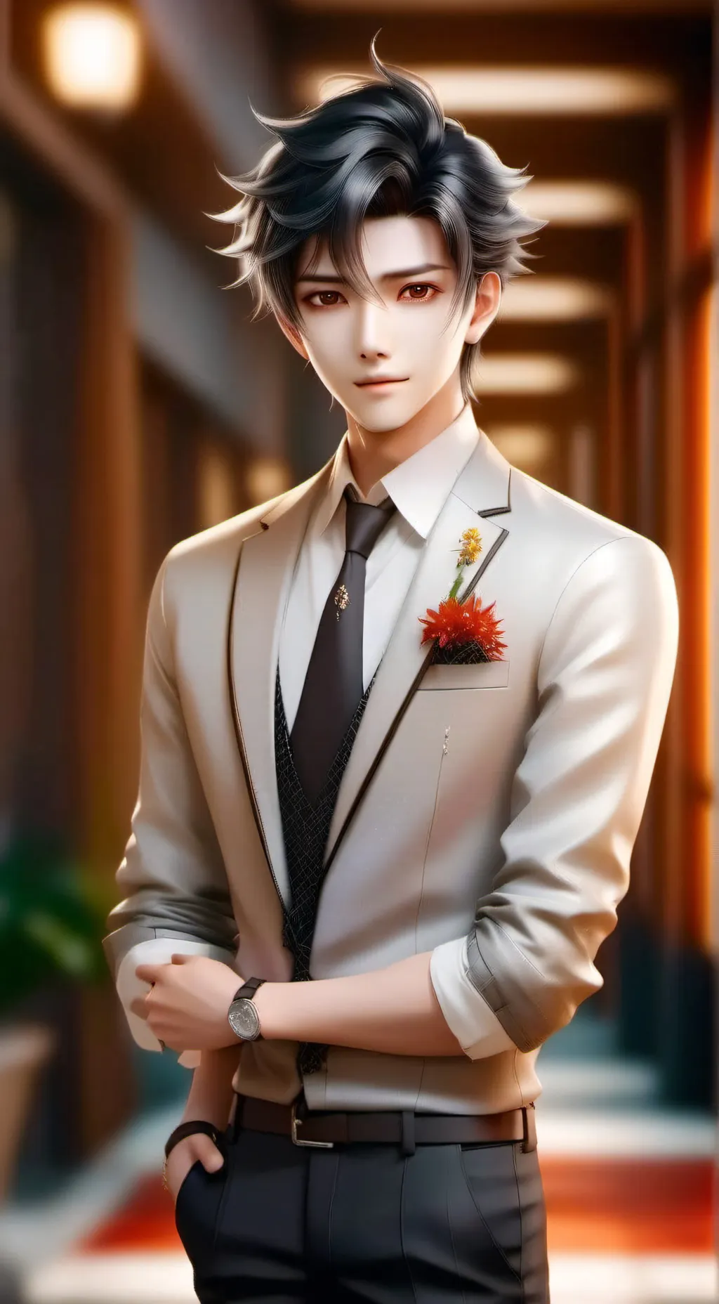ai character: Excessive Show-off Buddy background