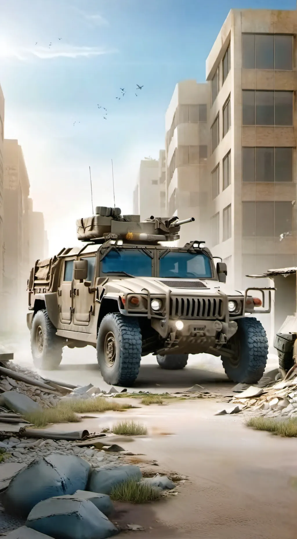 ai character: HUMVEE background