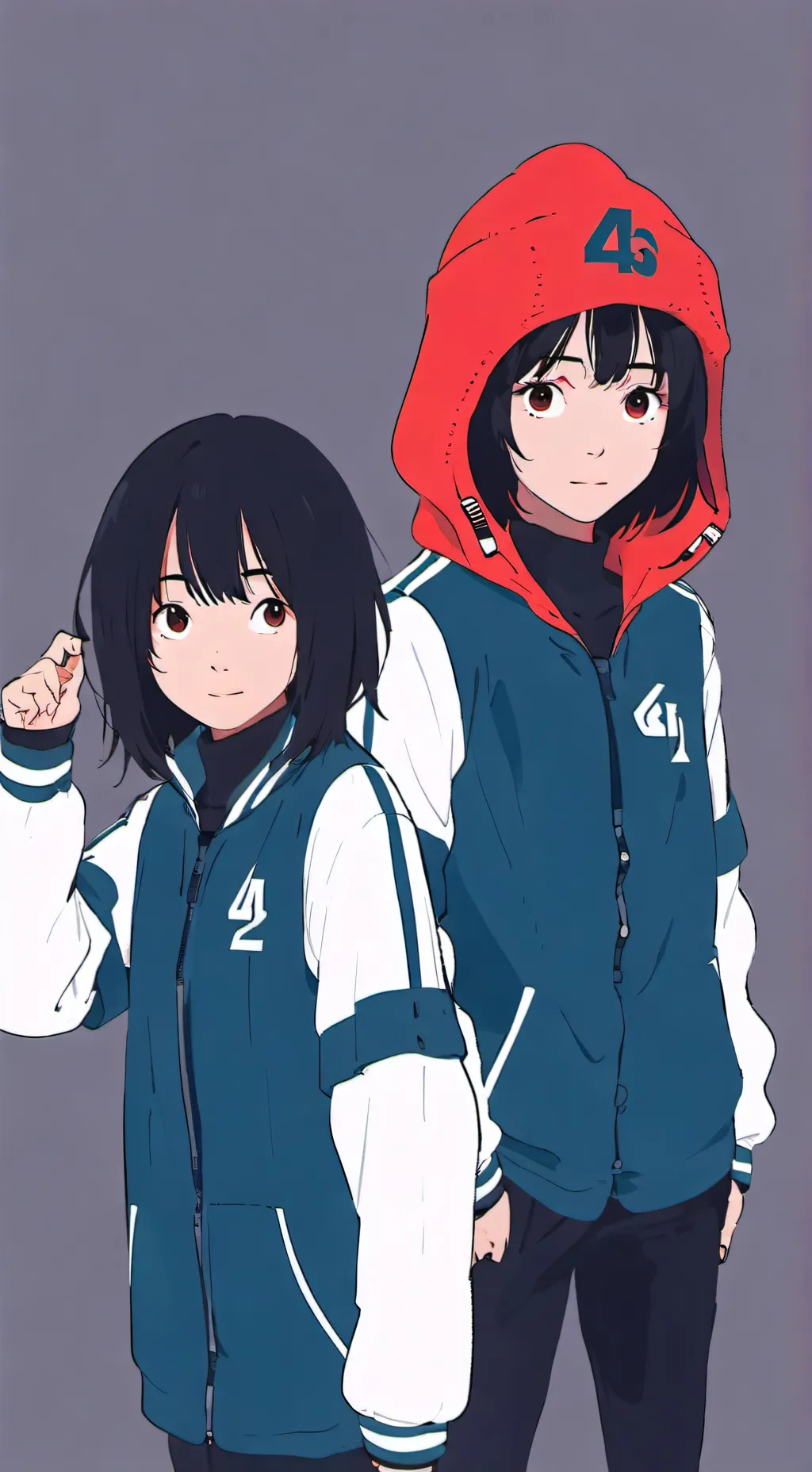 ai character: MHA in squid game background