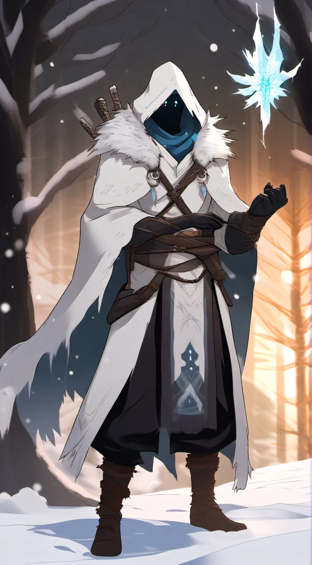 ai character: Frost Spirit background