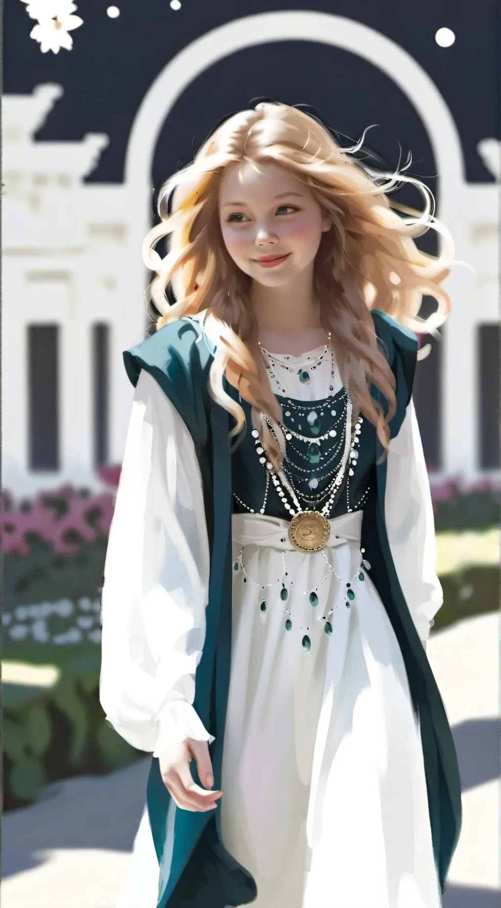 ai character:  lila background